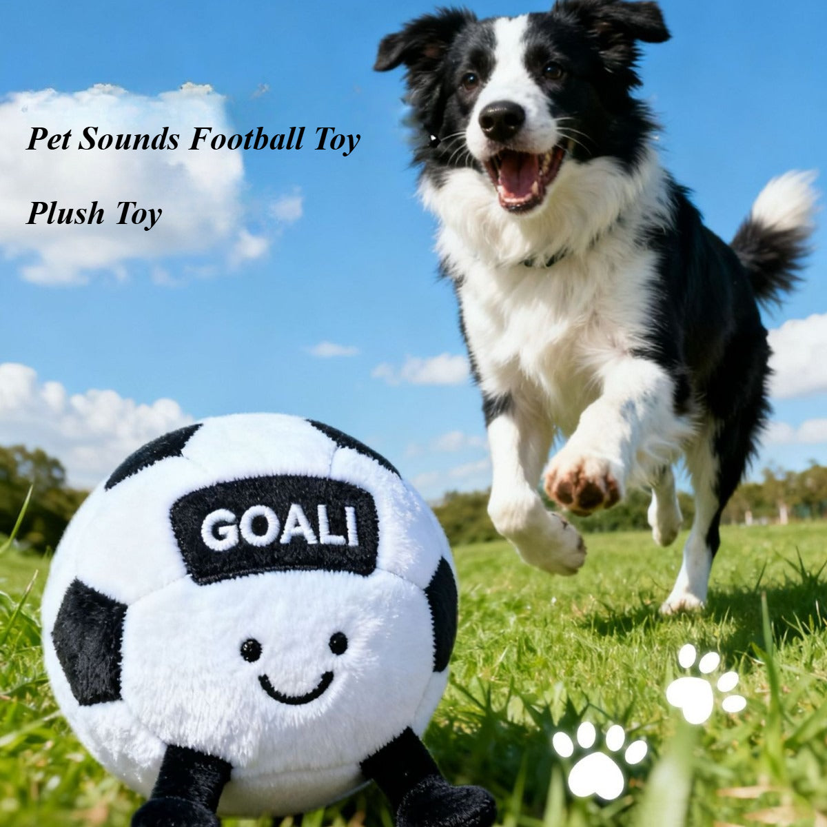 Bark Ball – Squeaky Soccer Dog Toy for Fetch, Chew & Solo Play