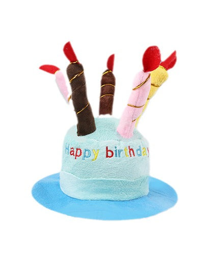 Party Paw Hat – Plush Pet Birthday & New Year Photo Prop Toy