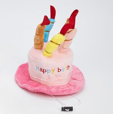Party Paw Hat – Plush Pet Birthday & New Year Photo Prop Toy