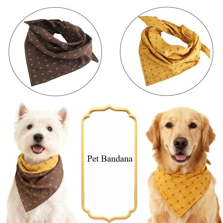Pet Bandana: Reversible Triangle Scarf & Drool Bib for Dogs & Cats – Adjustable Necktie for All Breeds (S-XXL), Fashionable Everyday Wear, Birthday/Gift Ready