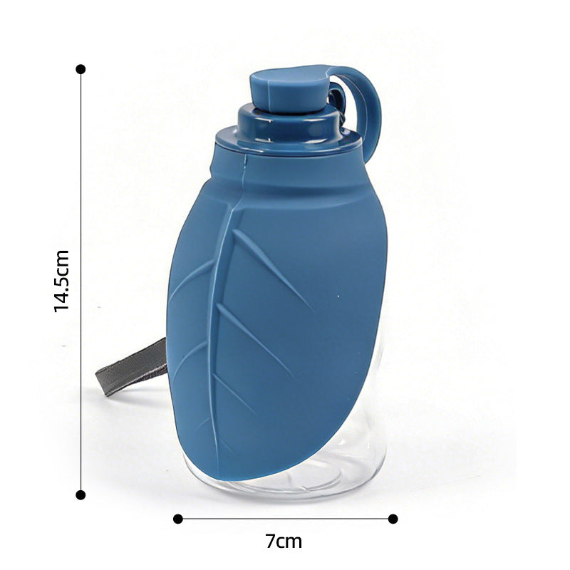 New mini pet kettle silicone outdoor drinking water bottle outdoor portable folding bowl