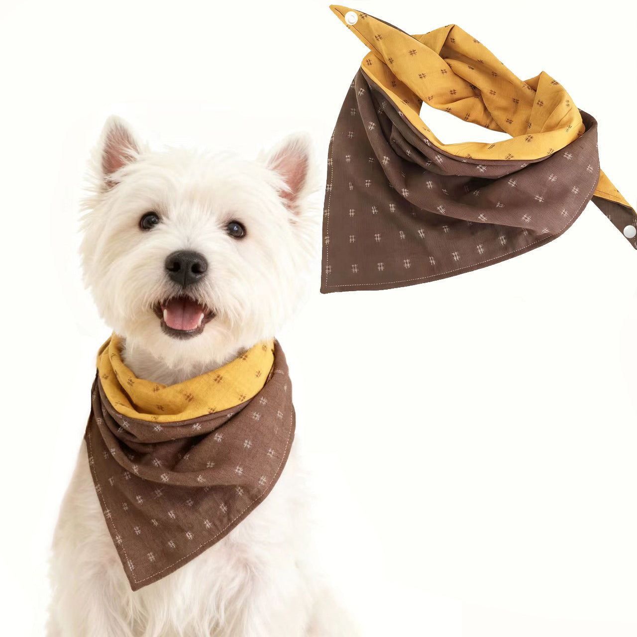 Pet Bandana: Reversible Triangle Scarf & Drool Bib for Dogs & Cats – Adjustable Necktie for All Breeds (S-XXL), Fashionable Everyday Wear, Birthday/Gift Ready
