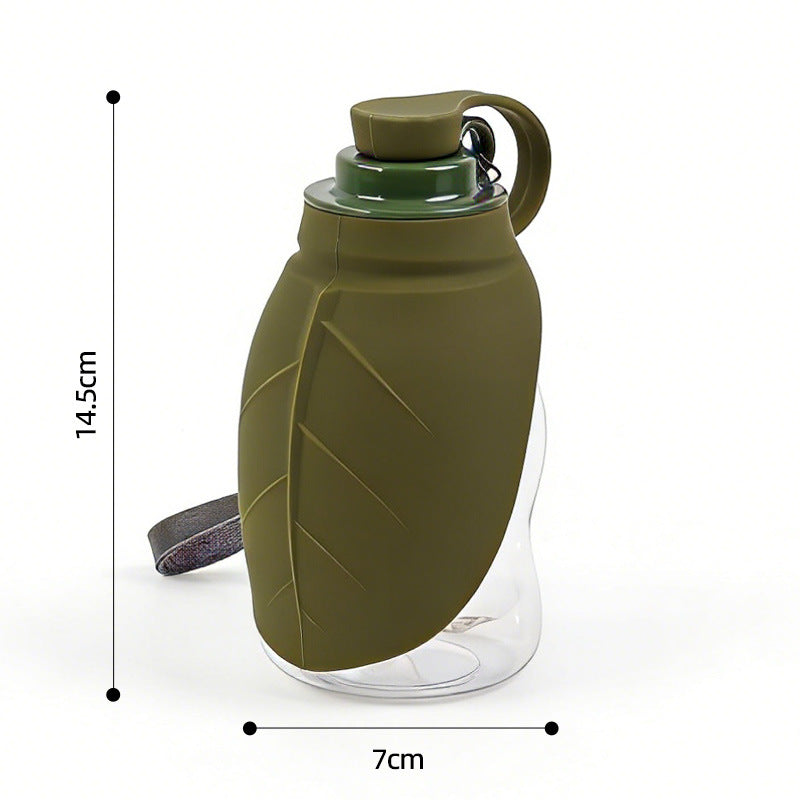 New mini pet kettle silicone outdoor drinking water bottle outdoor portable folding bowl