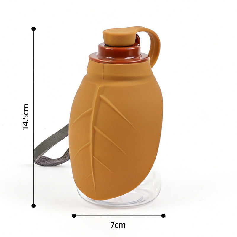 New mini pet kettle silicone outdoor drinking water bottle outdoor portable folding bowl