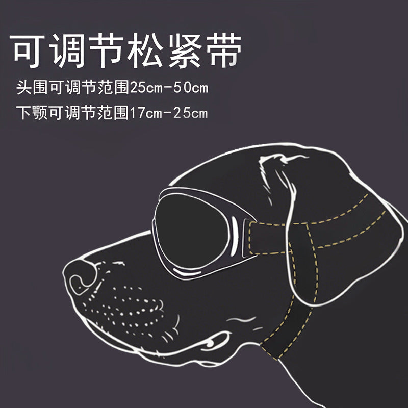 NEW Large Breed Dog Goggles & Sunglasses: Windproof Protective Eye Wear for Golden Retriever, Border Collie, Husky, Corgi - Impact-Resistant Lens, Adjustable Strap for Active Outdoor Adventures