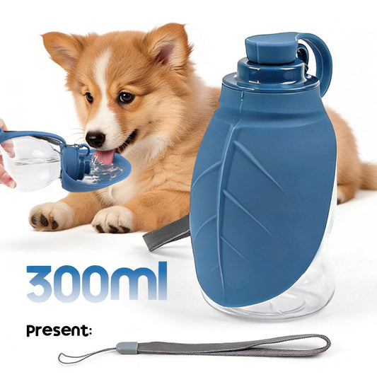 New mini pet kettle silicone outdoor drinking water bottle outdoor portable folding bowl