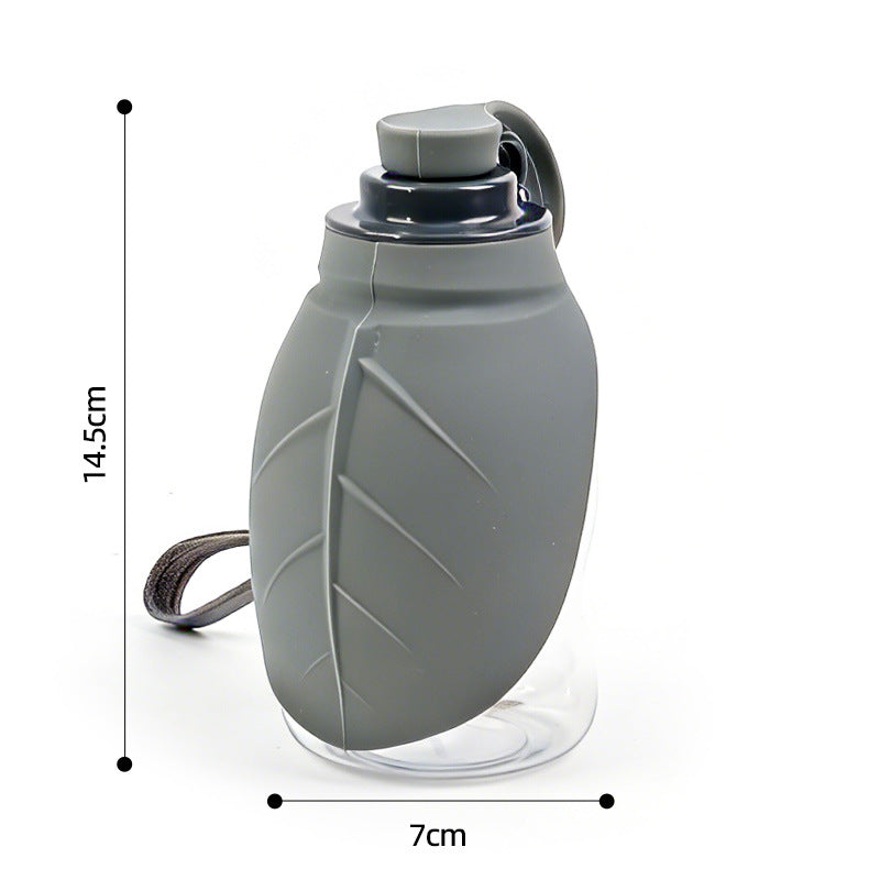 New mini pet kettle silicone outdoor drinking water bottle outdoor portable folding bowl