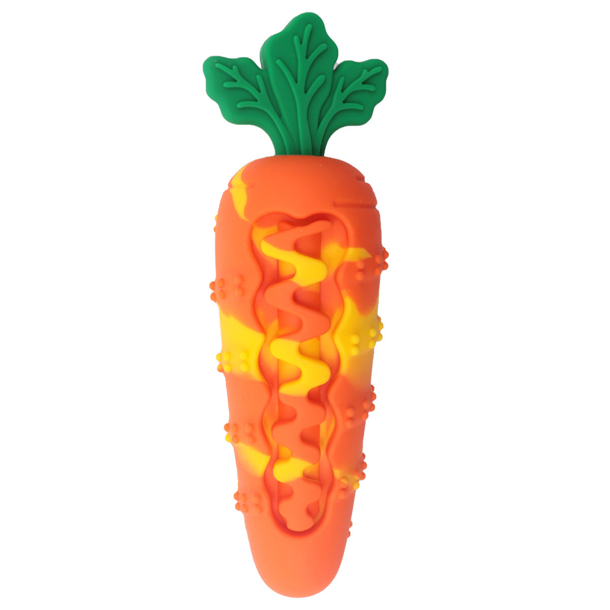 Crunch Carrot – Squeaky Silicone Dog Chew Toy for Boredom Relief & Teeth Cleaning