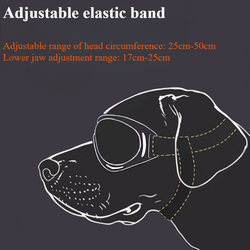 NEW Large Breed Dog Goggles & Sunglasses: Windproof Protective Eye Wear for Golden Retriever, Border Collie, Husky, Corgi - Impact-Resistant Lens, Adjustable Strap for Active Outdoor Adventures