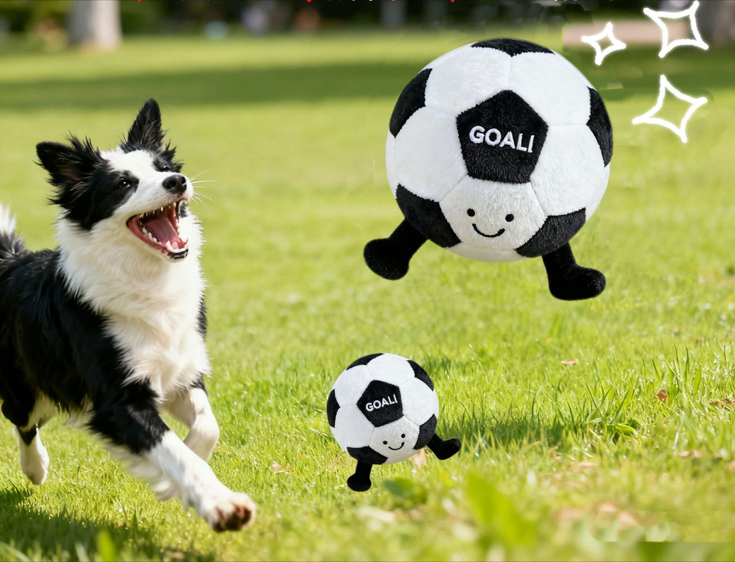 Bark Ball – Squeaky Soccer Dog Toy for Fetch, Chew & Solo Play